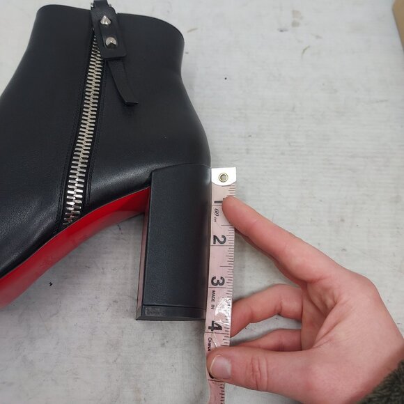 Christian Louboutin Black Ziptotal Black Ankle Boot - Picture 13 of 13